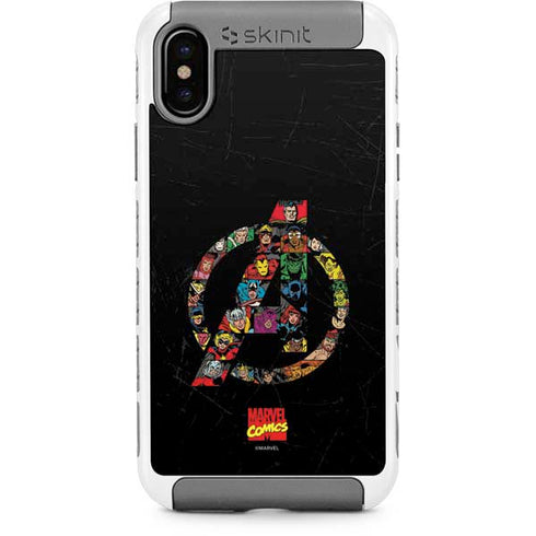 Marvel Classic Comics Avengers Logo iPhone Cases
